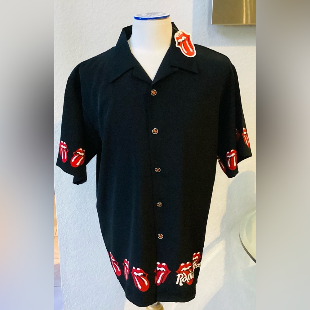 Men's Black Rolling Stones Shirt NWT